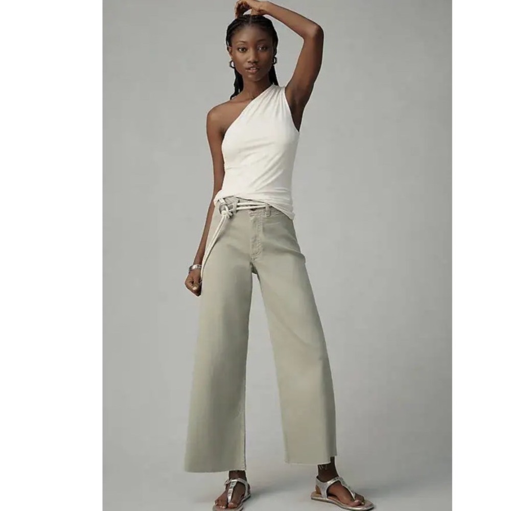 MAEVE Anthropologie The‎ Ettie High-Rise Crop Wide-Leg Jeans by Size 27
